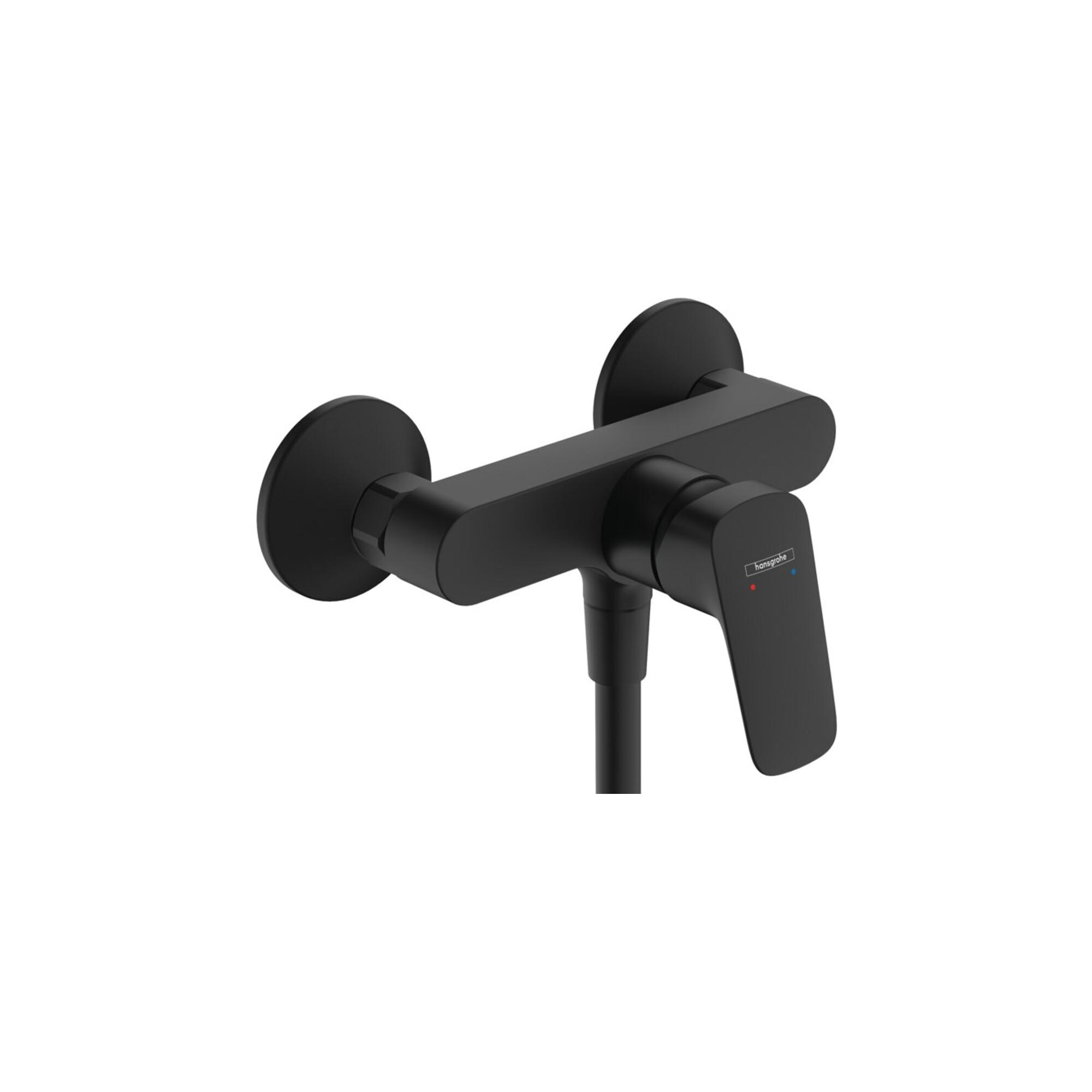 hansgrohe Einhebel-Brause-Armatur Logis mattschwarz, AP, 1 Verbraucher (71600670)