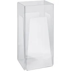 Viereckaufsteller, Acryl 1/3 A4, Acryl (PMMA), transparent