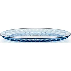 Vanity Serviertablett 45 cm oval blau