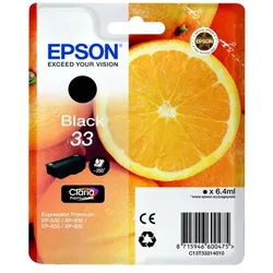 Epson, Druckerpatrone, C13T3331401033 Tintenpatrone schwarz 250 Seiten ISO/IEC 24711 64 ml Schwarz (BK)