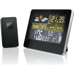 Bearware Funk Wetterstation mit Farbdisplay, Wetterstation, Schwarz