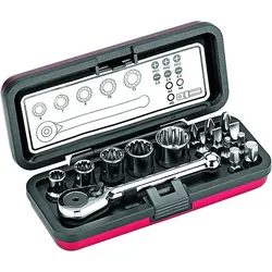 CIMCO Steckschlüssel-Bit-Box 16-tlg. 113156
