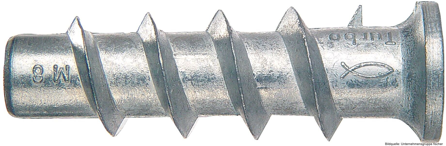 fischerwerke fischer Turbo Porenbetonanker FTP M6, Metall, 25 Stück