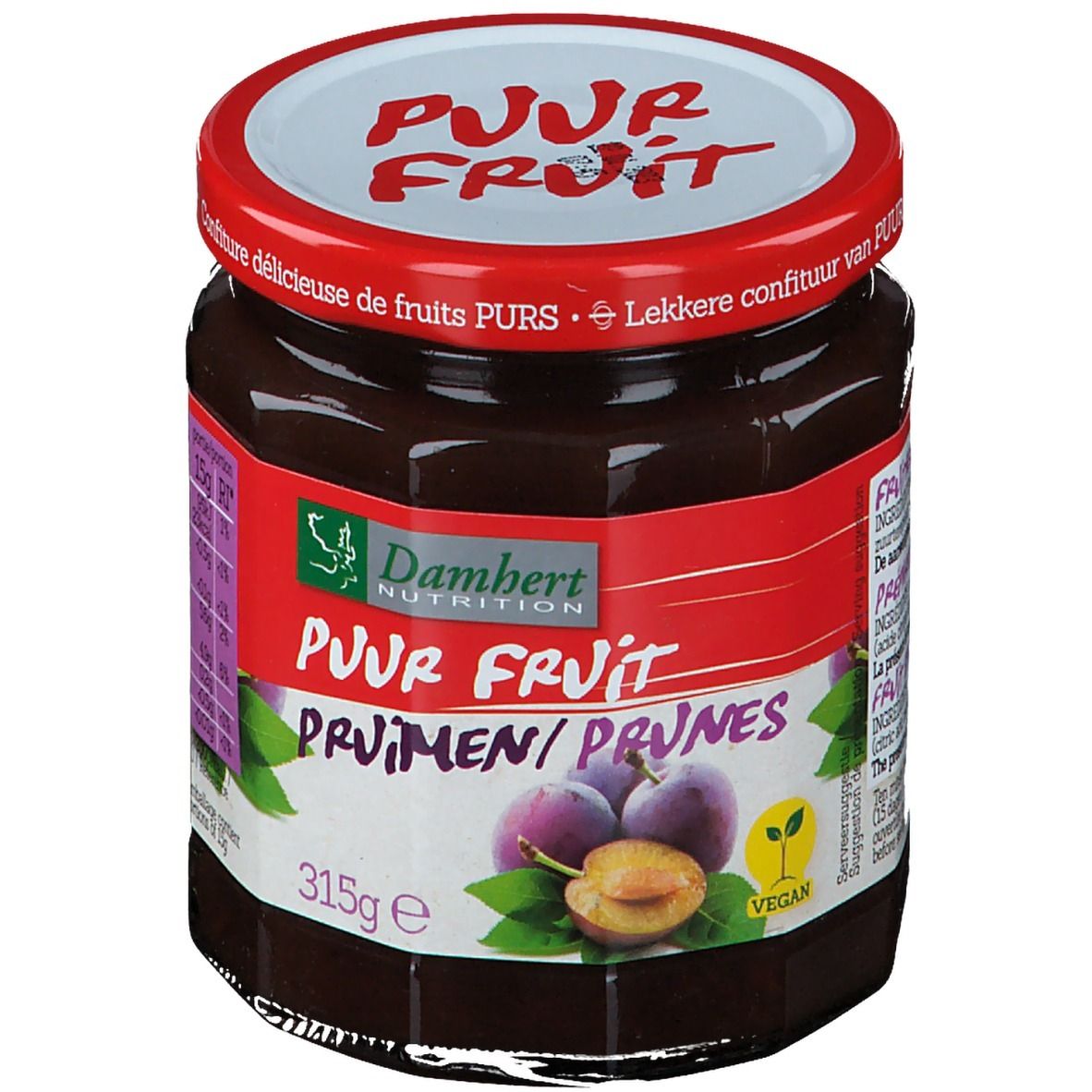 Damhert Confituur Pruim - 100% Fruit (geen toegevoegde suikers) EN OK 315 g Sonstige