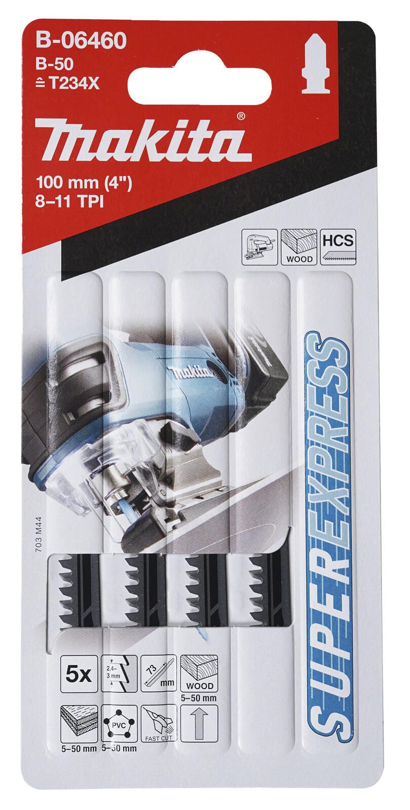 makita Stichsägeblatt B-06460