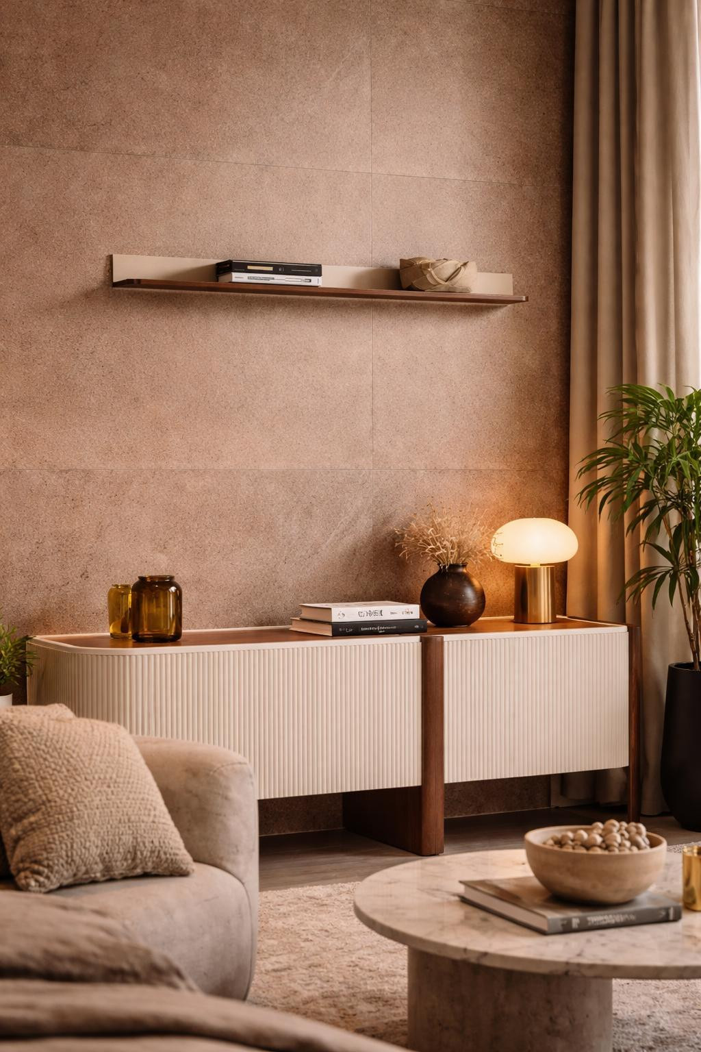 JVmoebel Minimalistisch wandrek voor in de woonkamer of keuken