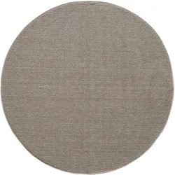 Carpetsale24 Runder Teppich 200 cm Braun, Einfarbig & Weich, Moderner Schlingenflor für Wohnzimmer oder Essbereich, Pflegeleichtes Wohnaccessoire
