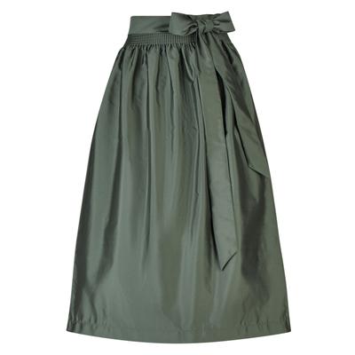 Dirndl SPIETH & WENSKY "Spieth & Wensky Dirndlschürze TM Karmin", Damen, Gr. 44, grün, festlich, modern fit, Kleider, hochwertige Wechselschürze