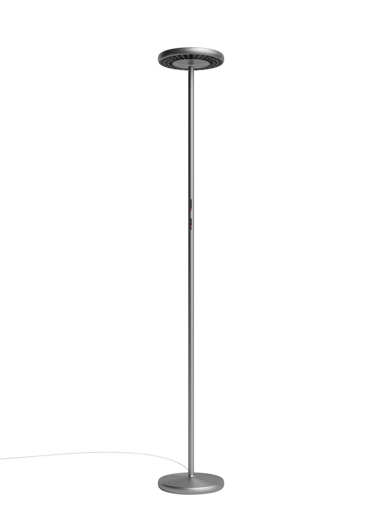 Rotaliana Sol F1 Stehleuchte (Struktur graphit, Raster schwarz matt, extra-warmw... Struktur graphit, Raster schwarz matt | extra-warmweiß (2700 K) 1SOF1 001 20 EL1