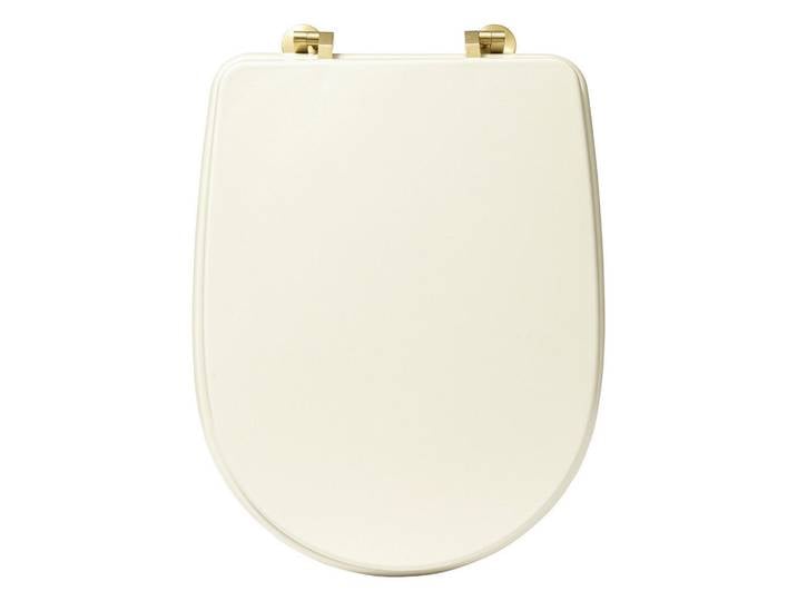 5five Simply Smart Wc-Sitz Duo 49/36/4,5 cm, Beige, Kunststoff, 36x4.5x49 cm, Badezimmer, WC Ausstattung, WC Sitze