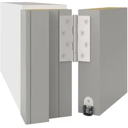 Athmer, Türdichtung, Türdichtung Stadi L-24/20 WS 1-seitig Länge 1200 mm Aluminium alu blank silber
