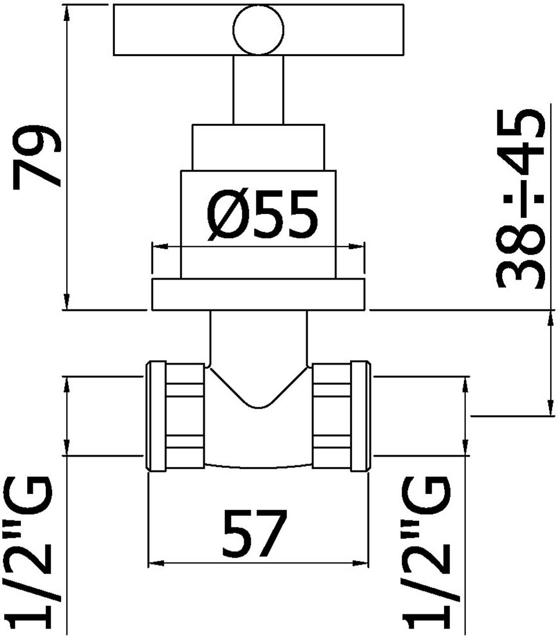 "Kronenbach Zeta 2.0 Unterputzventil 1/2"""