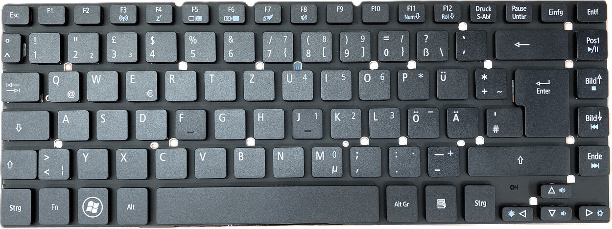 T-ProTek Zwart Toetsenbord voor Acer Aspire E1-422 en E1-422G (Duits)