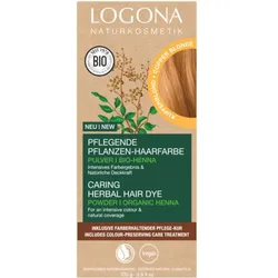 2x Logona, Haarfarbe, Pflanzenhaarfarbe Pulver (Blond)