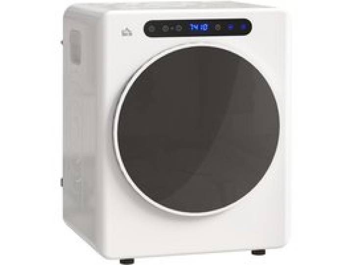 Sèche-linge - Séchoir à linge électrique - 49 x 43 x 61 cm - Blanc - Empilable - 5 kg - 6 programmes - Puissance annoncée 1000 W