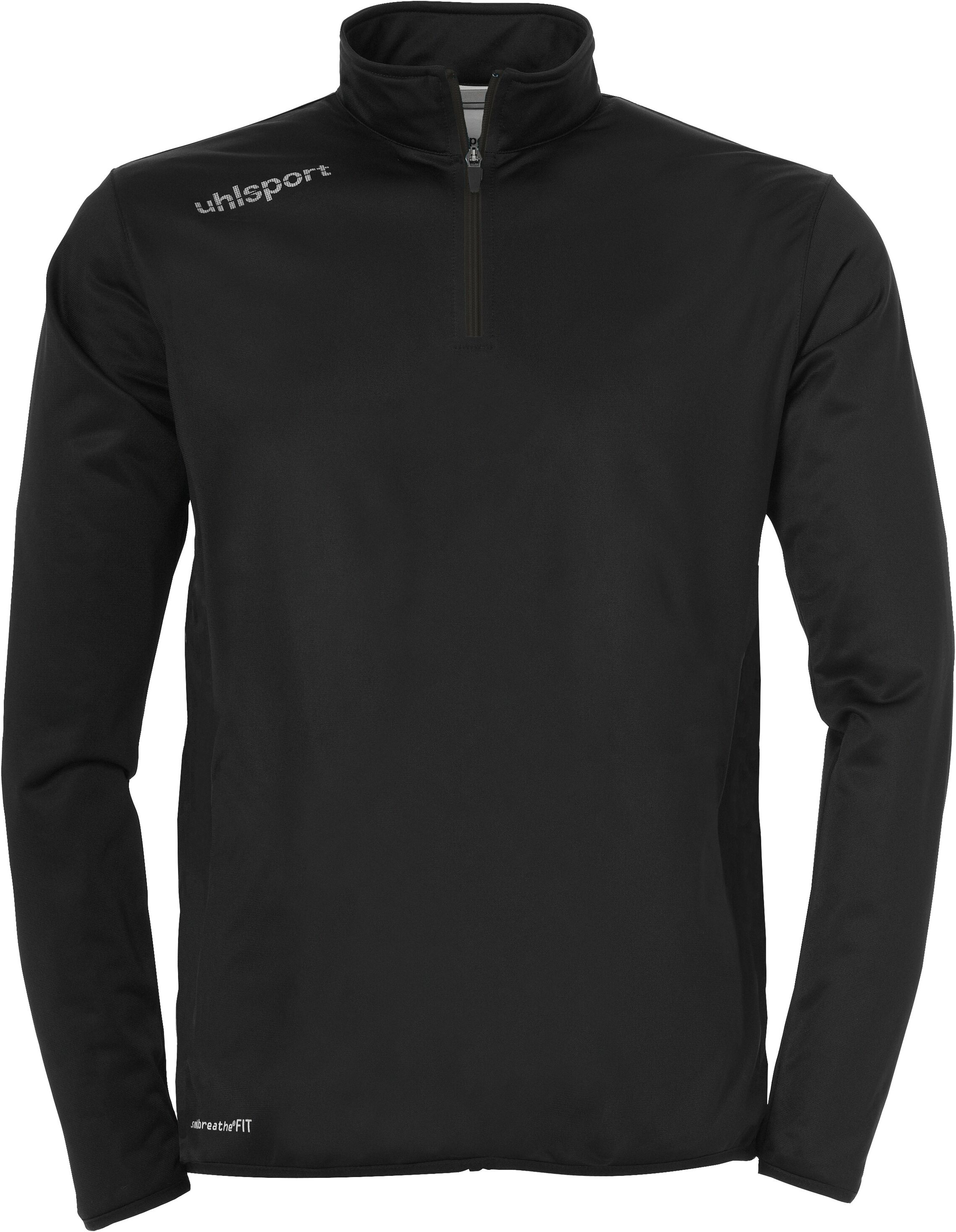 Trainingspullover UHLSPORT "1/4 ZIP TOP ESSENTIAL", Herren, Gr. 4XL, schwarz (schwarz, weiß), Obermaterial: 100% Polyester PES., Pullover Trainingspullover