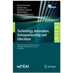 Technology, Innovation, Entrepreneurship and Education, Fachbücher von David Crawford, Martin Reed, Jennah Kriebel, Nicholas, Jeremy, Lambert, Foss