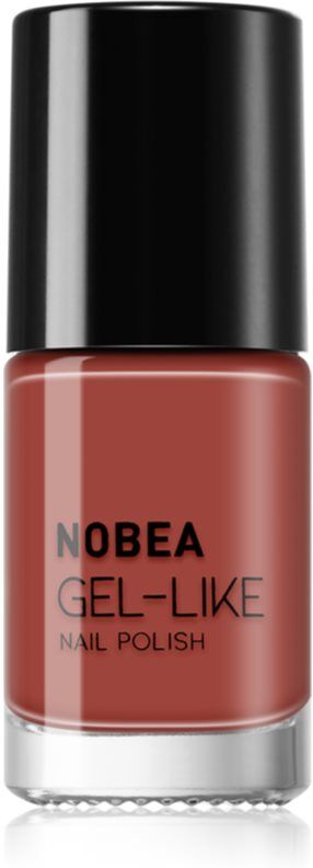 NOBEA Day-to-Day Gel-like Nail Polish Gel-Effect Nail Varnish shade Fired brick #N15 6 ml