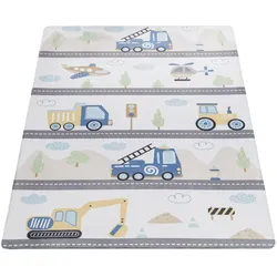 KINDERTEPPICH Waschbar, mit Straße-Motiv, Mehrfarbig, 155 x 230 cm