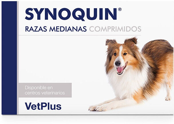VetPlus Synoquin Condroprotector para Razas Medianas 120 comprimidos