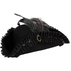 Dreispitz "Pirat", schwarz