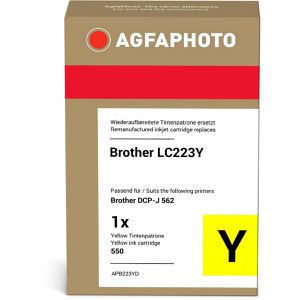 AgfaPhoto kompatibel für Brother LC-223Y, 550 Seiten, gelb,  Tinte