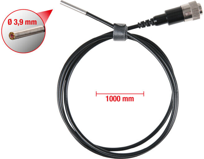 KS Tools Sonde de vidéoscope HD commutable, 0°, diamètre 3,9 mm (550.7506)