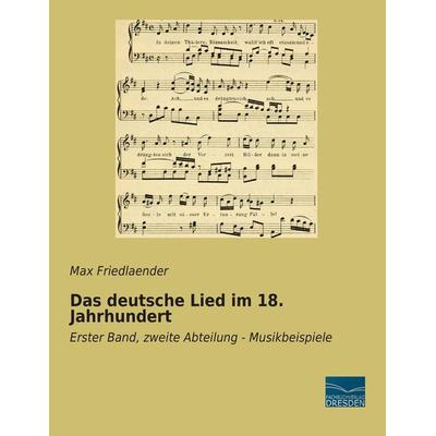Das deutsche Lied im 18. Jahrhundert -