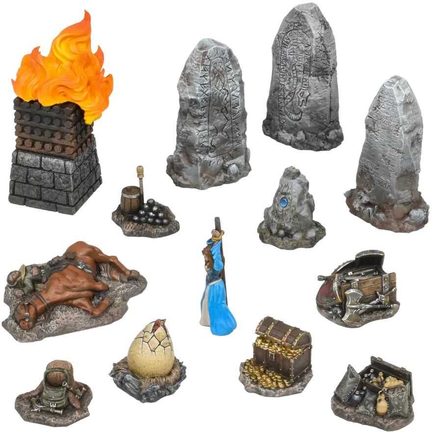 Terrain Crate Fantasy Battlefield Objectives by Mantic Games for Tabletop Wargames and RPG Scenery
