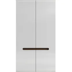 KLEIDERSCHRANK 2 Türen Darrel Weiß