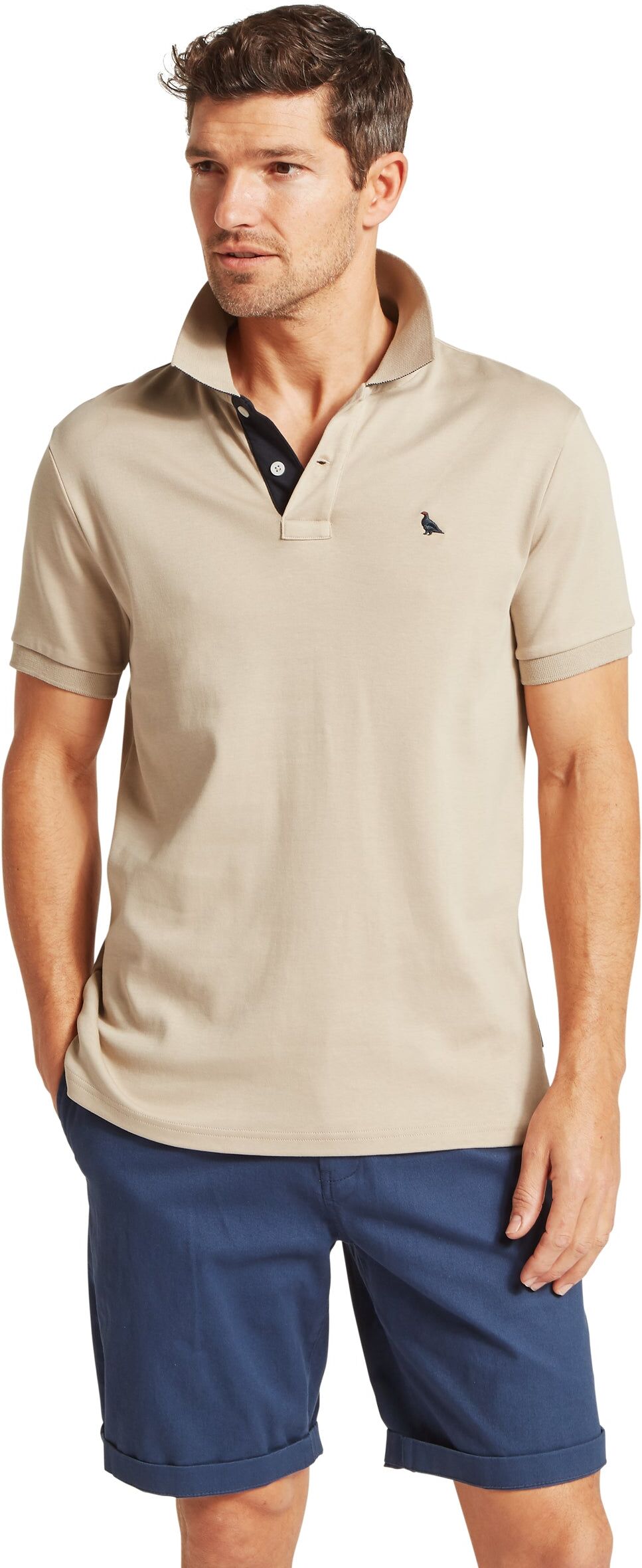 Schöffel Country St Ives Jersey Polo Shirt - Beige - Size S - Men