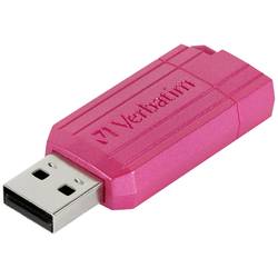 Verbatim USB DRIVE 2.0 PINSTRIPE USB-Stick 128 GB Pink 49460 USB-A (USB 2.0)