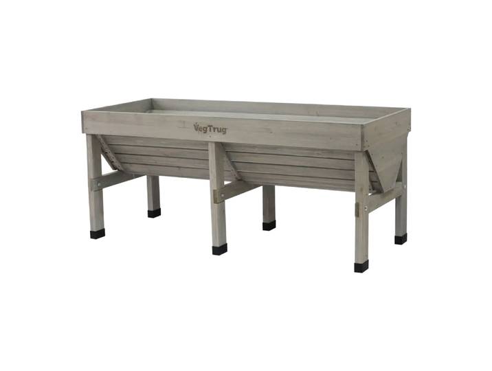 Hochbeet Pflanztrog Vegtrug, Vegtrug, grau, Holz
