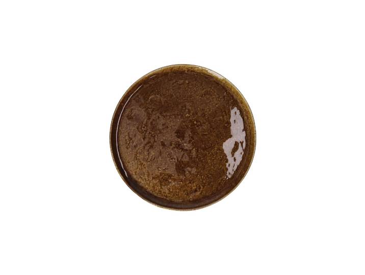 Assiette à dessert en grès marron, ronde, uni - Pomax, Spiro - Ø2