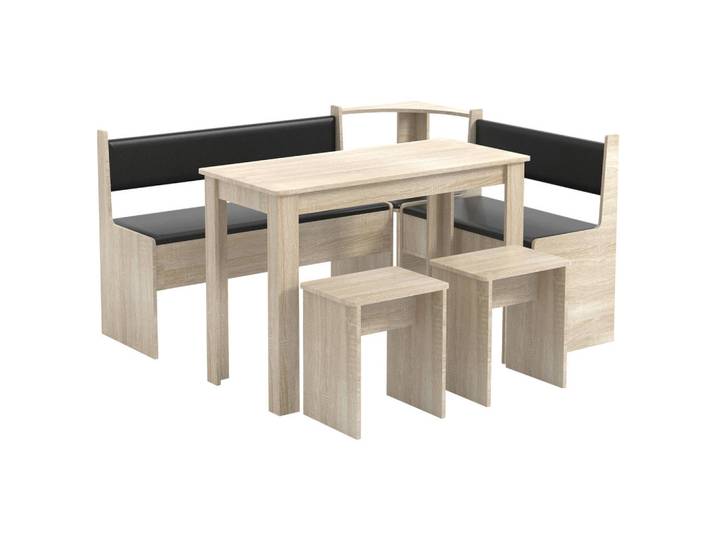 Mid.you Eckbankgruppe, Sonoma Eiche, Wange, 153x115 cm, Esszimmer, Bänke, Tischgruppen & Eckbankgruppen