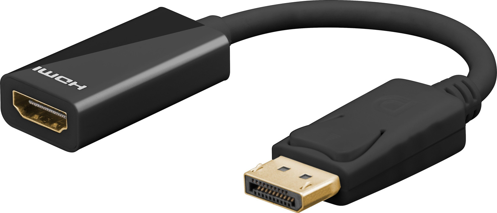 Goobay Wentronic DisplayPort naar HDMI Adapter - DP 1.2 naar HDMI 1.4 - 4K 30Hz - Zwart
