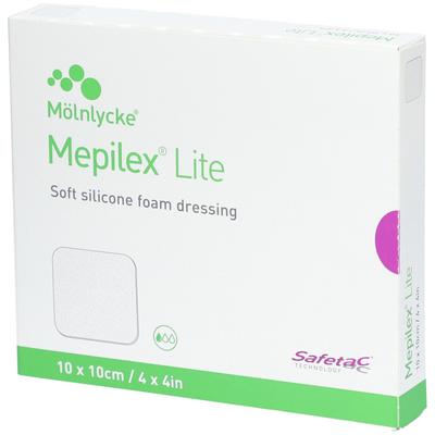 Mepilex Lite Absorptionsverb 10x10cm Silik 5 Stk St Bandage(s)