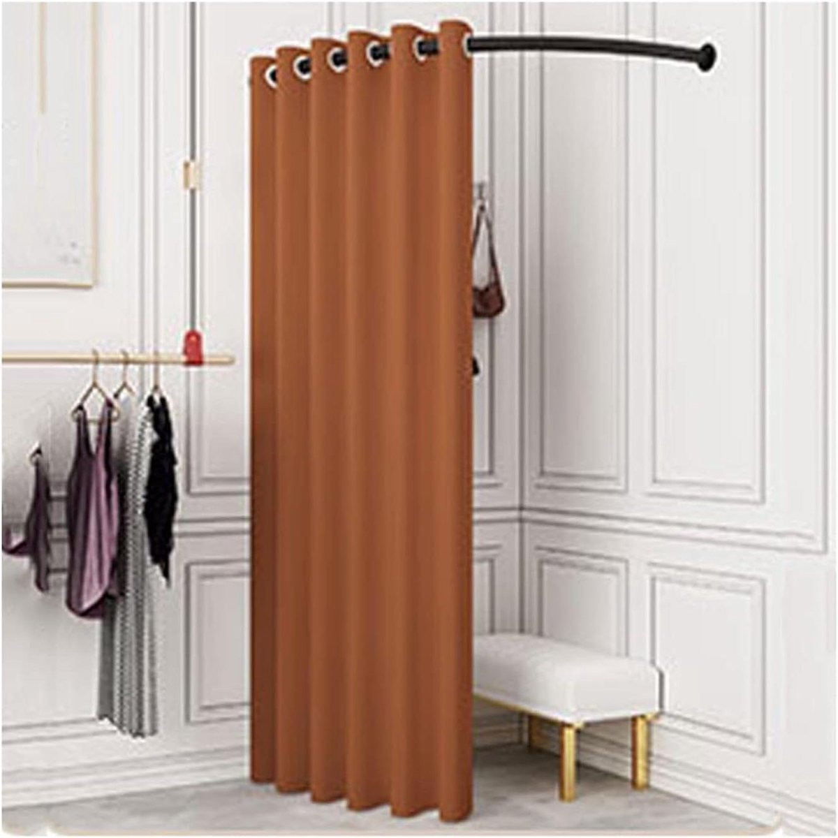 Mobiele Privacy Locker Kluis voor kledingwisselen met verduisterende stof, 80 cm, Veelkleurig