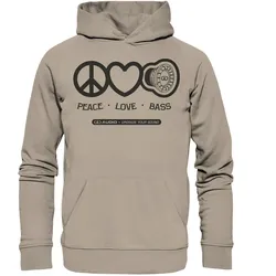 DD Audio Peace love bass  Hoodie Hoodie | Masori