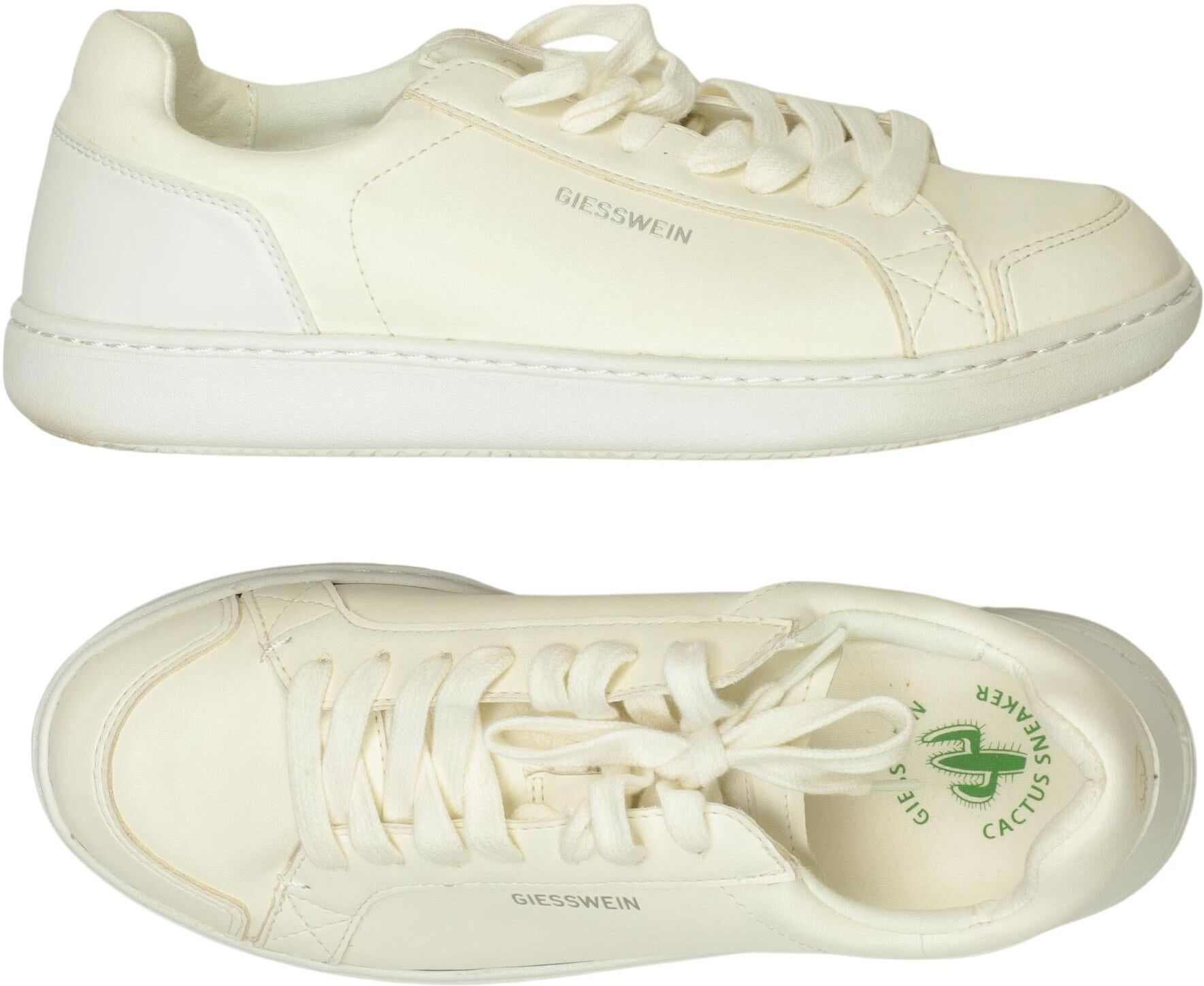 Giesswein Damen Sneaker, Weiß, Gr. EU 42, Kunstleder - Second Hand
