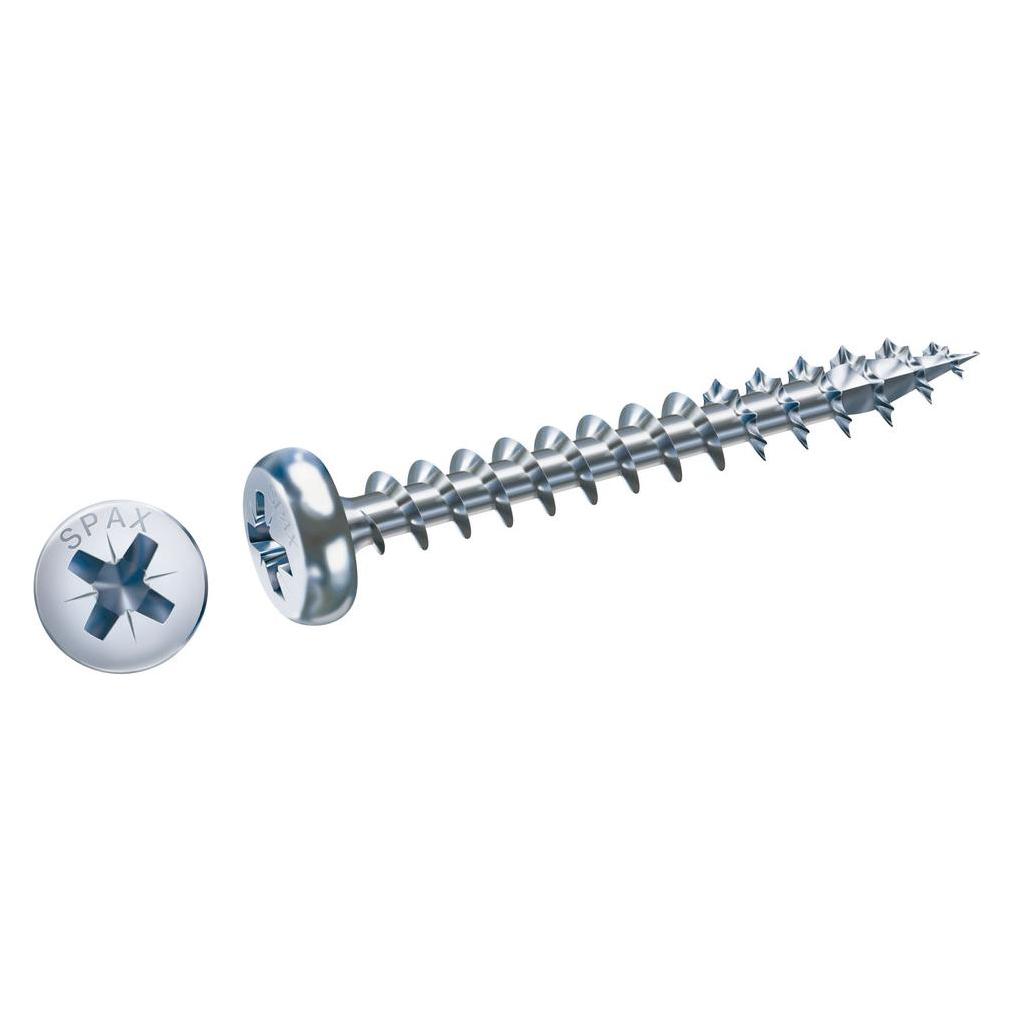 Spax Halbrundkopf Kreuzschlitz Z2 Vollgewinde (1000 Schrauben pro Stück) (1083414)