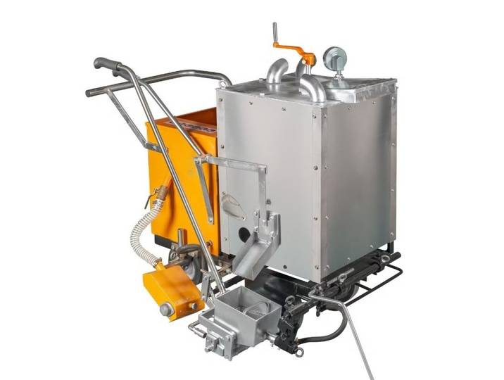 Machine de marquage de route thermofusible, marquage de l'espace de stationnement, Machine de marquage de route de type poussoir pour véhicule