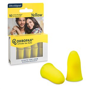 OHROPAX Ohrstöpsel Yellow, SNR 35 dB, zum Arbeiten und für Konzerte, 5 Paar