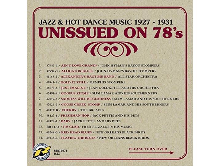 Various - Unissued On 78S