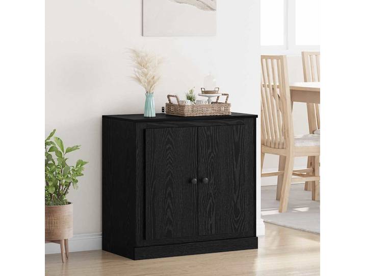 Buffet en chêne noir 70x35,5x67,5cm, décoration intérieure en bois d'ingénierie, salon, décoration de la maison, support de moniteur