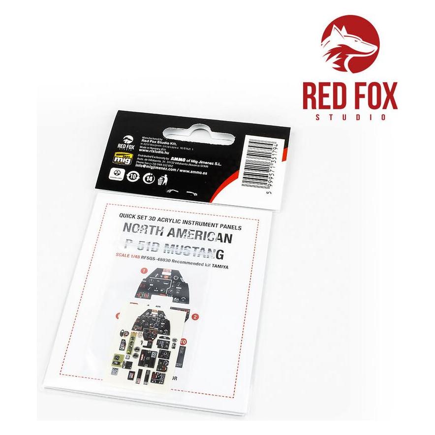 Red Fox 1/48 P-51D Mustang (for Tamiya kit) (RFSQS-48030)