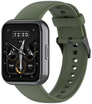 United Realme Watch Silicone Watch Band Soft Replacement Strap Comfortable Sports Wristband dark Green