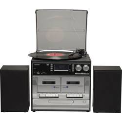 Denver MRD-166 Stereoanlage DAB+, Plattenspieler, SD, UKW, USB, Aufnahmefunktion 2 x 2 W Schwarz 111201200160