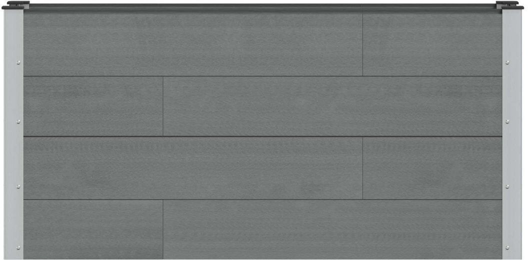 Dakota Fields Planter Grey 72cm H x 150cm W x 30cm D