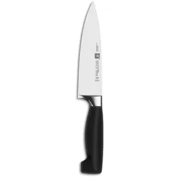 Zwilling Kochmesser Vier Sterne 16 cm Stahl Schwarz